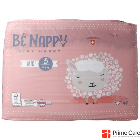 Be Nappy Windeln Grösse 3 4-9kg Midi 44 Stück buy online