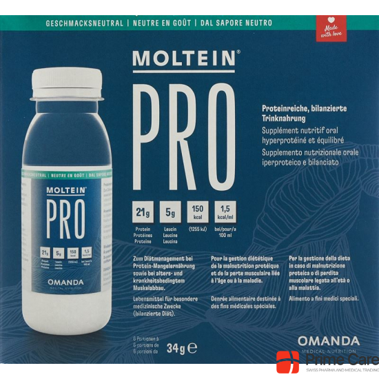 Moltein Pro 1.5 Neutral 6 Flasche 34g buy online