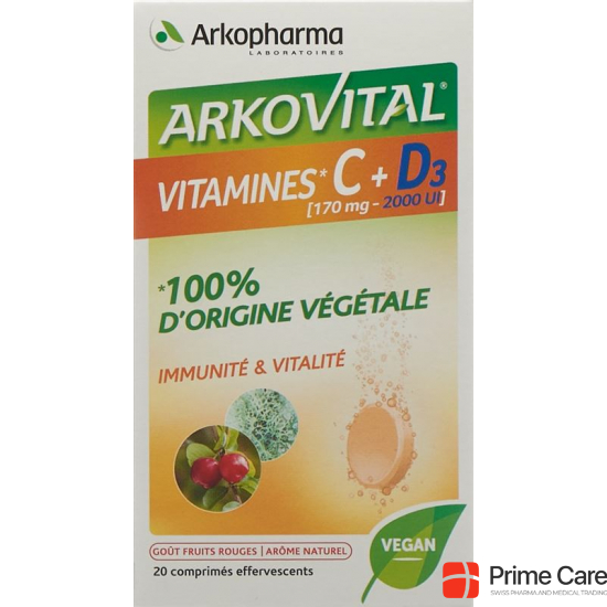 Arkovital Vitamin C + D3 Brausetabletten 20 Stück buy online