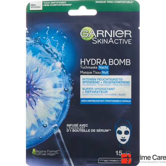 Garnier Tuchmaske Hydra Bomb Nacht 28g buy online