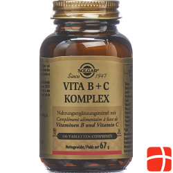 Solgar Vita B+c Komplex Tabletten Flasche 100 Stück