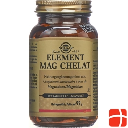 Solgar Element Mag Chelat Tabletten (neu) Flasche 100 Stück