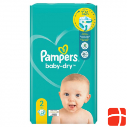 Pampers Baby Dry Grösse 2 4-8kg Mini Sparpack 62 Stück