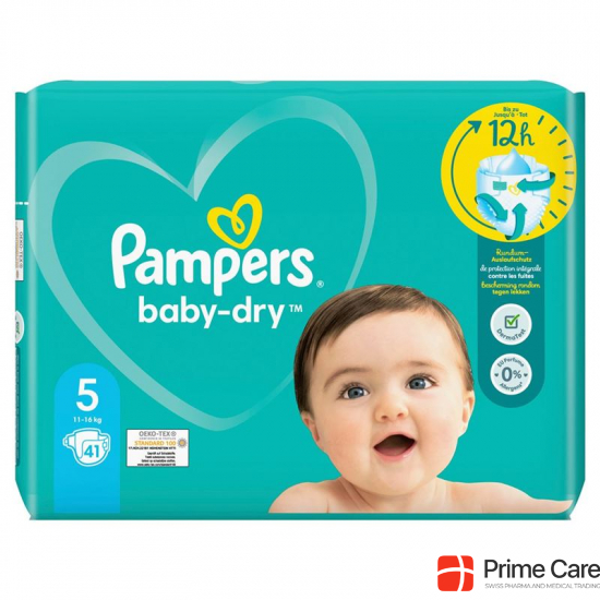 Pampers Baby Dry Grösse 5 11-16kg Jun Sparpack 41 Stück buy online