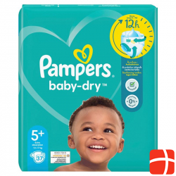 Pampers Baby Dry Grösse 5+ 12-17kg Jun Pl Sparpa 37 Stück