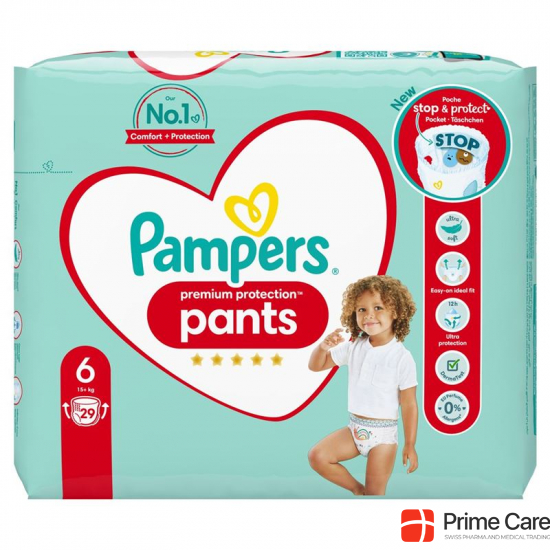 Pampers Prem Prot Pan Grösse 6 15+kg Ex Lar Spar 29 Stück buy online