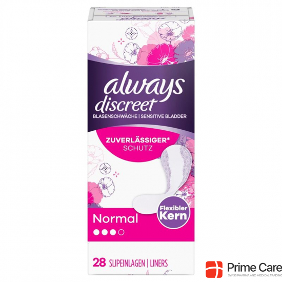 Always Discreet Incontinence panty liner normal 28 pieces buy online