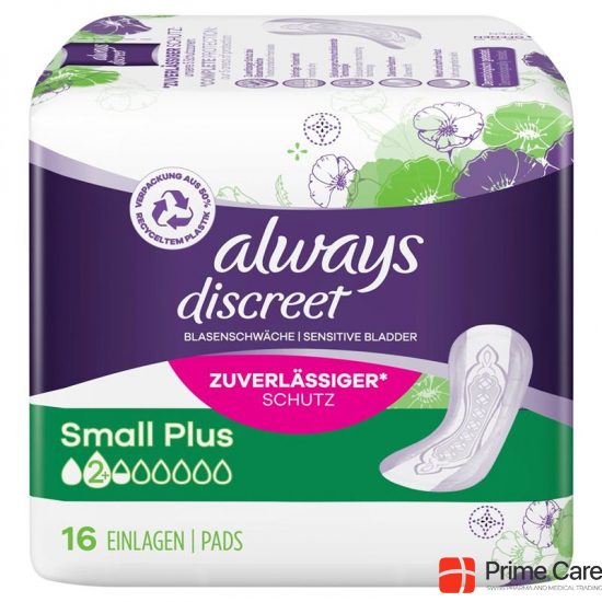 Always Discreet Incontinence Small Plus 16 pieces buy online