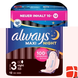 Always Maxi Bandage Night with Wings 12 Pieces