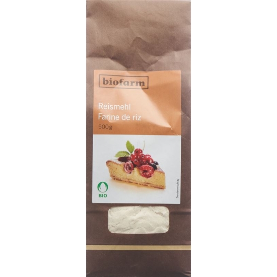 Biofarm Reismehl Knospe Beutel 500g buy online