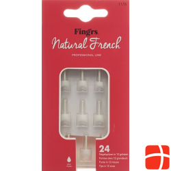 Fingrs Nagelspitzen Natural French 24 Stück