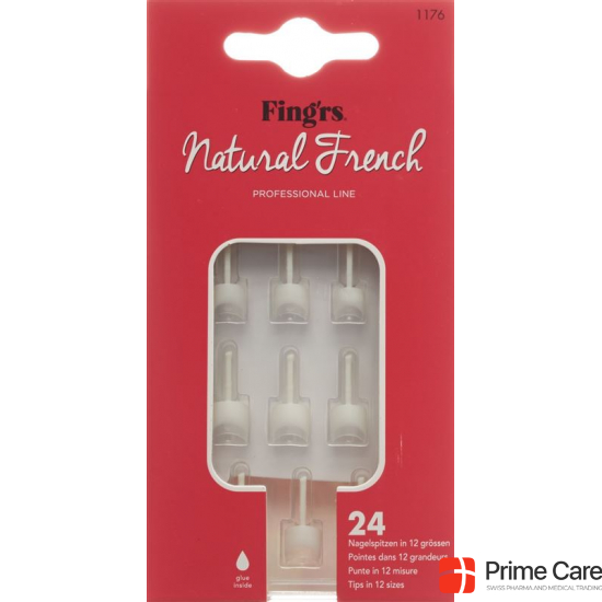 Fingrs Nagelspitzen Natural French 24 Stück buy online