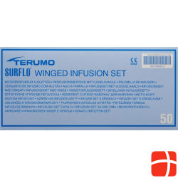 Terumo Surflo Perfusionsbesteck mit Flügelkanüle 23g 0.6x19mm Blau 50 Stück