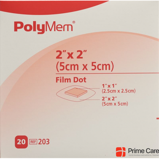 Polymem Adhesive Wundverband 5x5cm Film Steril 20 X buy online