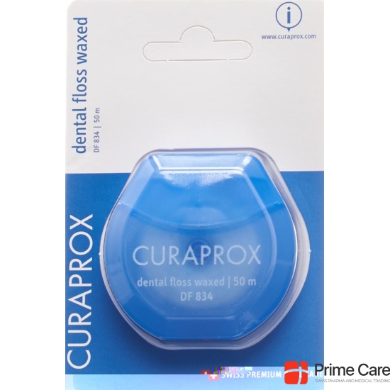 Curaprox DF 834 dental floss 50m waxed Mint buy online