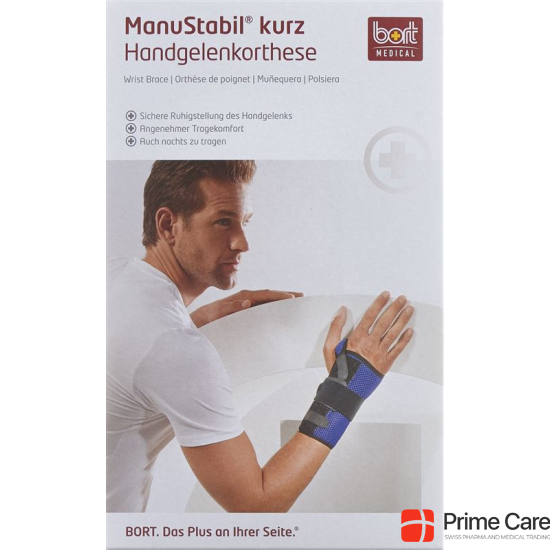 Bort Manustabil Handgelenk Kurz Grösse M Links Schwarz buy online