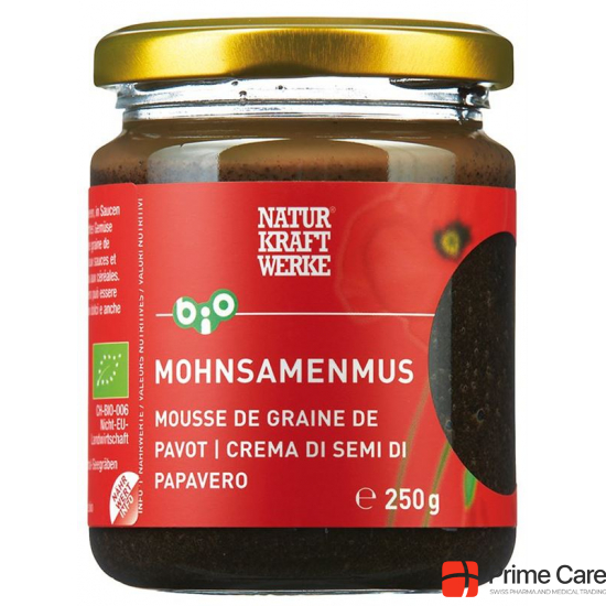 Naturkraftwerke Mohnsamenmus Bio Glas 250g buy online