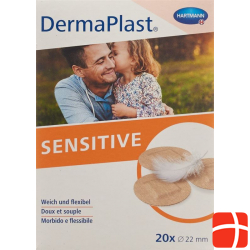 Dermaplast Sensitive Spots 22mm 20 Pieces