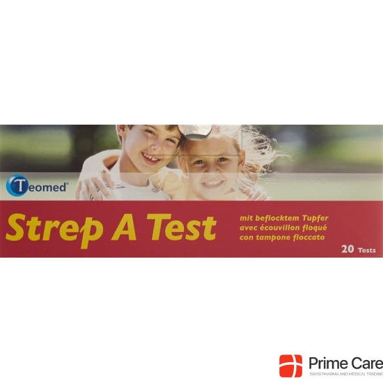 Strep A Test Teomed with flocked swabs 20 pcs