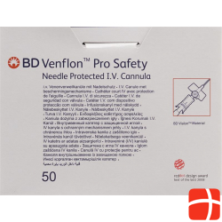 BD Venflon Pro Safety 18g 1.3x32mm Grün 50 Stück