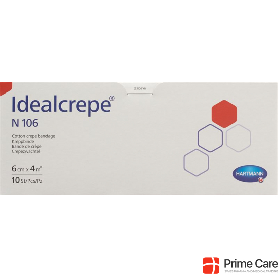 Idealcrepe N106 Elastische Binde 4mx6cm 10 Stück buy online