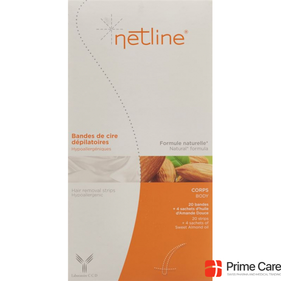 Netline Kaltwachsstreifen Körper 18 Stück buy online