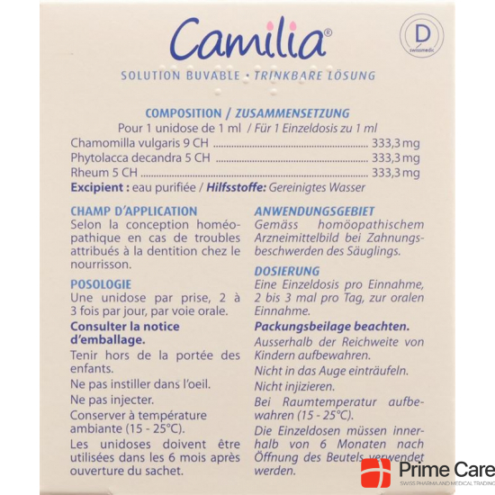 Camilia Lösung 10x 1ml buy online