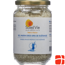 Soleil Vie Meersalz Grau Grob Guerande Topf 300g