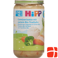 Hipp Gemüserisotto mit Zartem Truthahn Glas 250g