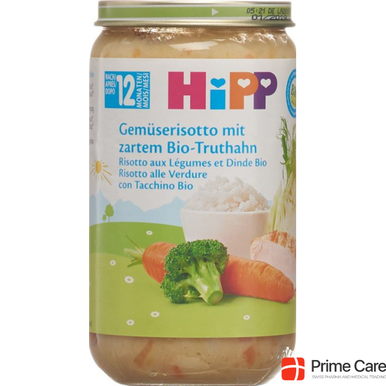 Hipp Gemüserisotto mit Zartem Truthahn Glas 250g buy online