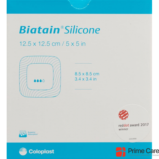 Biatain Silikon Schaumverband 12.5x12.5cm Selbsthaftend 10 Stück buy online