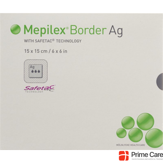 Mepilex Ag Border Schaumverband 15x15cm 5 Stück buy online