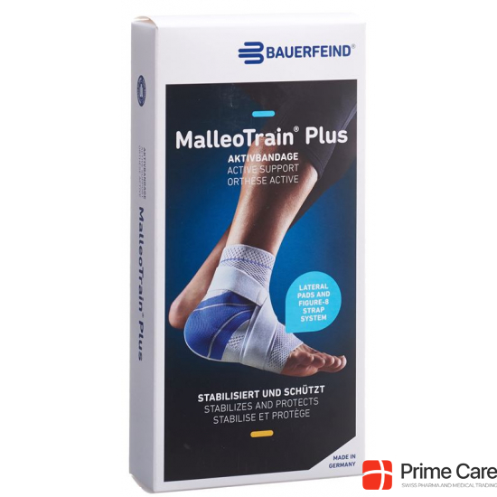 MalleoTrain Plus Aktivbandage Sprunggelenk Grösse 1 Rechts Titan buy online