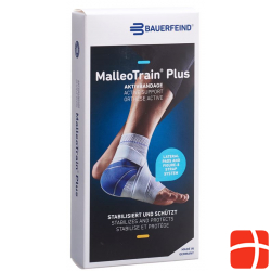 MalleoTrain Plus Aktivbandage Sprunggelenk Grösse 1 Links Titan