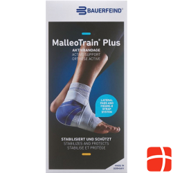 MalleoTrain Plus Aktivbandage Sprunggelenk Grösse 2 Links Titan