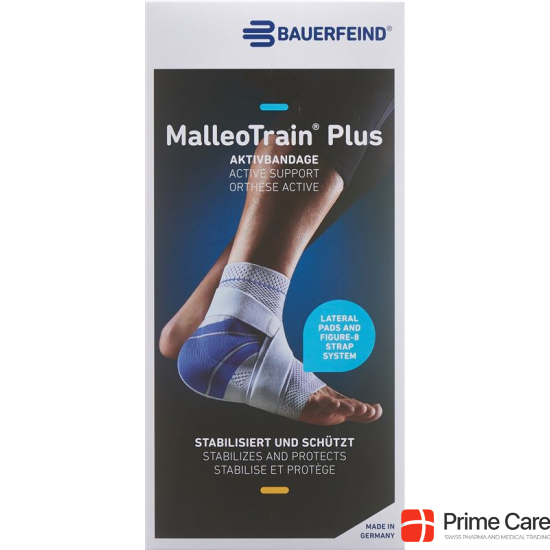 MalleoTrain Plus Aktivbandage Sprunggelenk Grösse 2 Links Titan buy online