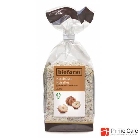 Biofarm Haselnuesse Gemahlen Knospe Beutel 200g buy online