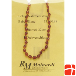 Mainardi Bernstein Babykette Barock 32cm Drehverschluss