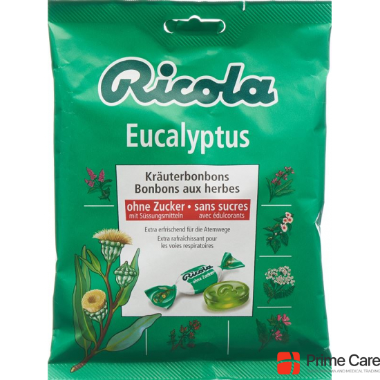 Ricola Eucalyptus Kräuterbonbons ohne Zucker 125g buy online