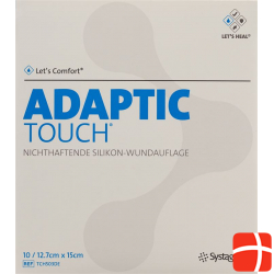 Let’s Comfort Adaptic Touch Silikon-Wundauflage 12.7cmx15cm 10 Stück