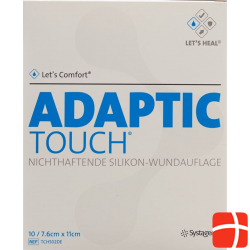 Let’s Comfort Adaptic Touch Silikon-Wundauflage 7.6cmx11cm 10 Stück
