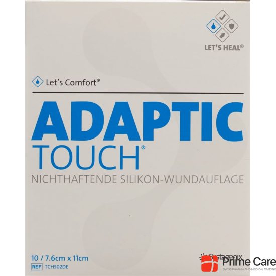 Let’s Comfort Adaptic Touch Silikon-Wundauflage 7.6cmx11cm 10 Stück buy online