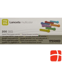 Mylife Lancets Einweglanzetten Multicolor 200 Stück