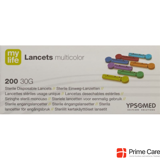 Mylife Lancets Einweglanzetten Multicolor 200 Stück buy online