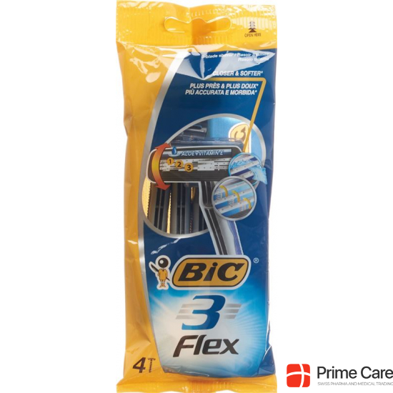 Bic Flex 3 Klingenrasierer 4 Stück buy online