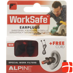 Alpine Worksafe earplugs 1 pair