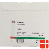 Gazin Schlitzkompressen 5x5cm 16-fach 17-fädig Steril 100 Stück