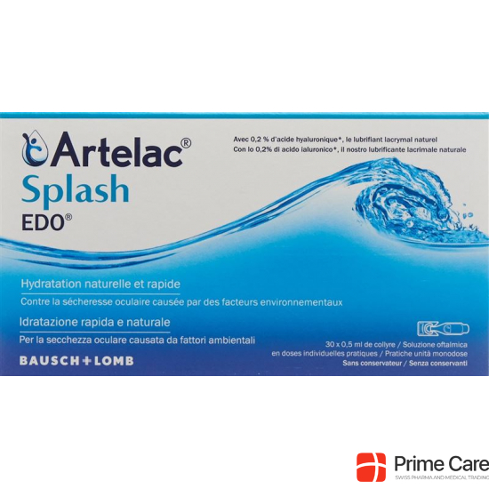 Artelac Splash Edo Augentropfen 30 Monodosis 0.5ml buy online