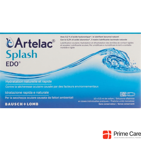 Artelac Splash Edo Augentropfen 10 Monodosis 0.5ml buy online