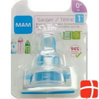 MAM Ersatzsauger Flasche Grösse 1 0+ Monate 2 Stück
